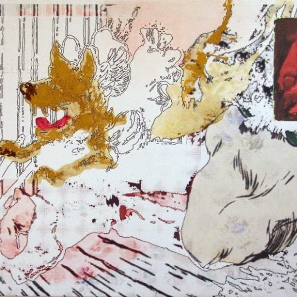 Anxiety, 150 x 110 cm, oilpaint on c-print on canvas Anxiety, 150 x 110 cm, oilpaint on c-print on canvas