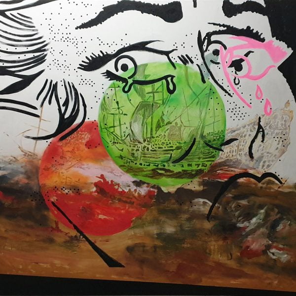 Crying Girl / Schreiend meisje 160 x 170 cm